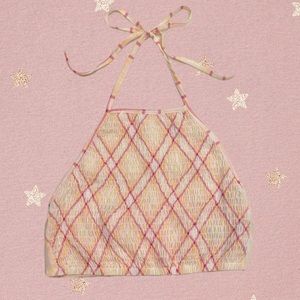 Forever 21 halter argyle top